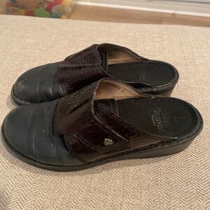Finn Comfort Germany Clogs Womens 40 Brown Leather Mules Slip On Shoes Slides